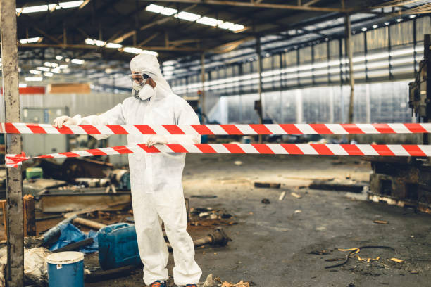 Professional Biohazard technician working in Goleta, CA